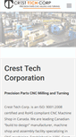 Mobile Screenshot of cresttechcorp.com