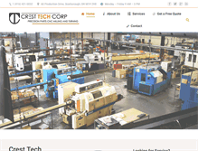 Tablet Screenshot of cresttechcorp.com